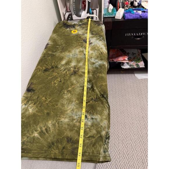 J for Justify Tie-Dye Long Sleeve Tunic Dress XL Good Vibes Only Sunflower Print - Picture 9 of 9